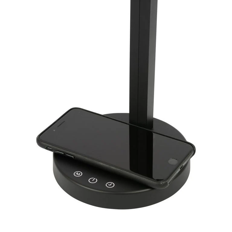 Salora TLQ300 zwart Bureau LED lamp met verstelbare arm en 10 watt QI telefooncharge - Image 4