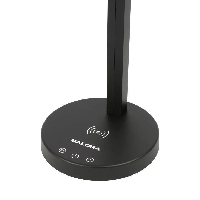 Salora TLQ300 zwart Bureau LED lamp met verstelbare arm en 10 watt QI telefooncharge - Image 5