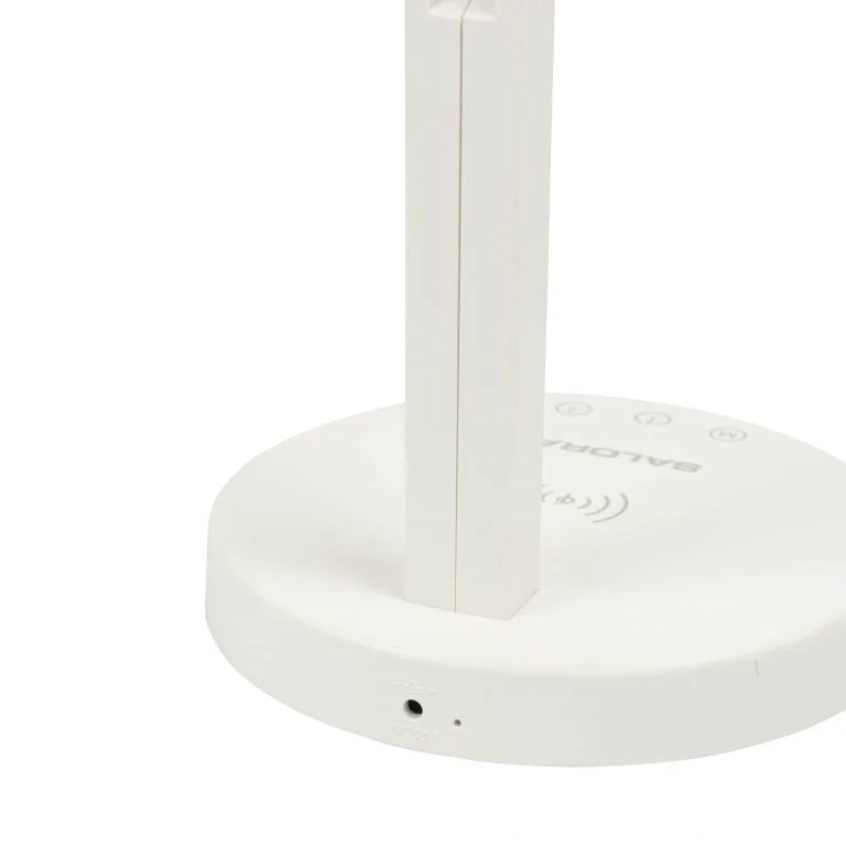 Salora TLQ310 wit Bureau LED lamp met verstelbare arm en 10 watt QI telefooncharge - Image 2