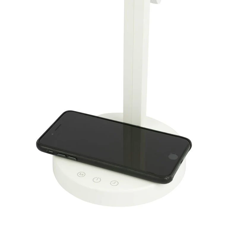 Salora TLQ310 wit Bureau LED lamp met verstelbare arm en 10 watt QI telefooncharge - Image 4