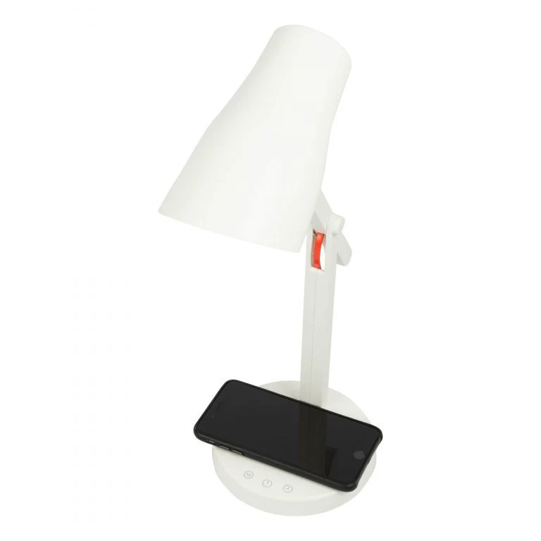 Salora TLQ310 wit Bureau LED lamp met verstelbare arm en 10 watt QI telefooncharge - Image 5