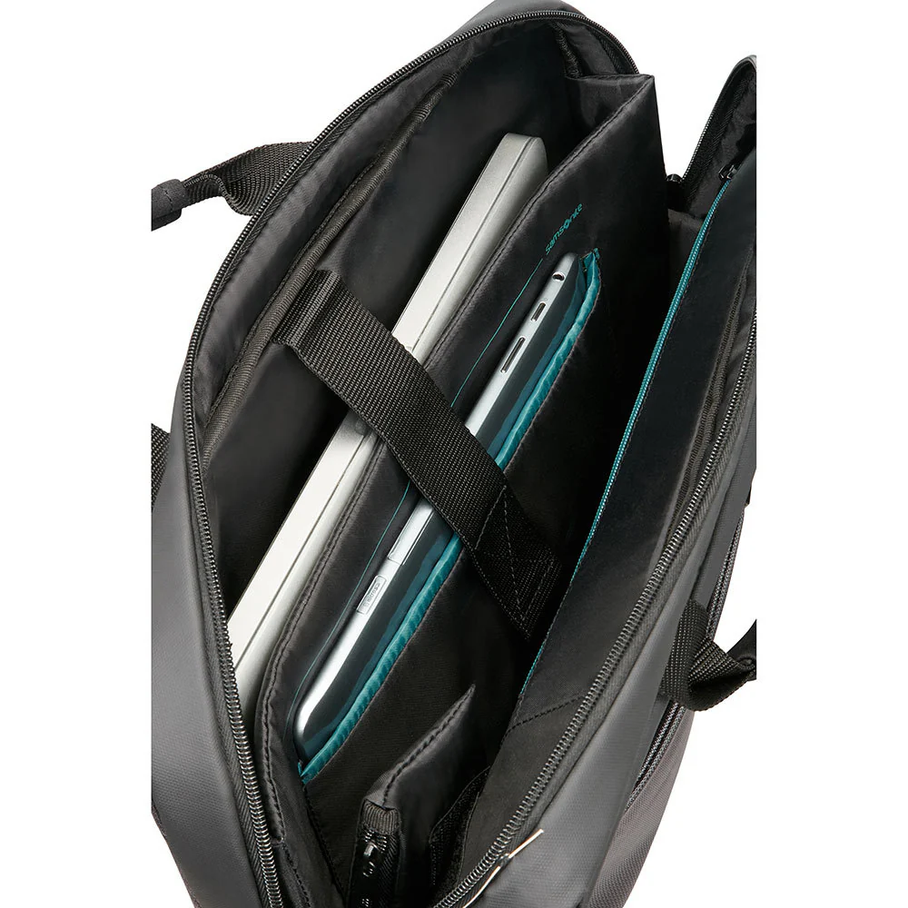 Samsonite Qibyte laptop tas schoudertas model, geschikt tot 15.6 inch scherm - Image 3