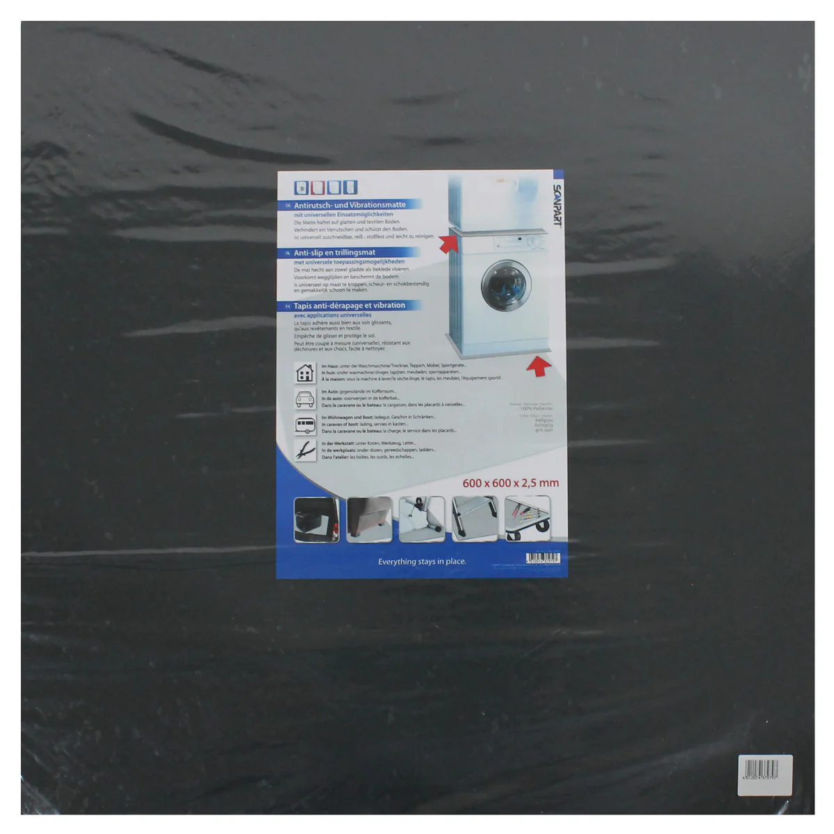 Scanpart Antislipmat 60x60cm, geschikt tussen droger en wasmachine - Image 3