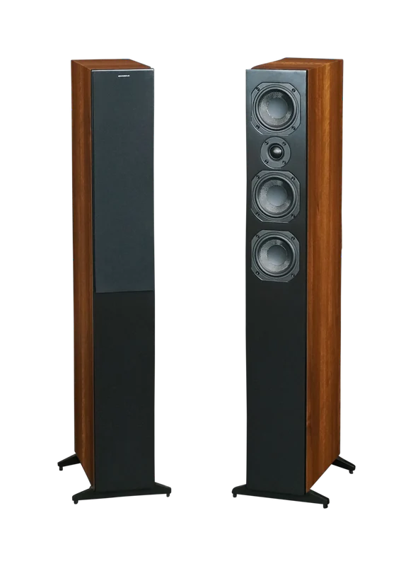 Scansonic L9 walnoot slanke zuilluidspreker, prijs per stuk, afname per paar