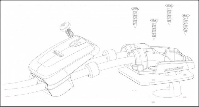 ScanStrut Dekdoorvoer horizontaal 5-6 mm voor dubbele kabel zwart - Image 2