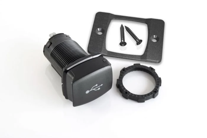 ScanStrut Flip Pro snellader IPX4 waterdicht USB-A en USB-C aansluiting 12-24 V met montageplaat - Image 3