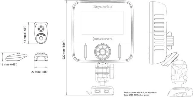 ScanStrut Rokk Raymarine Dragonfly 4/5 plaat - Image 2