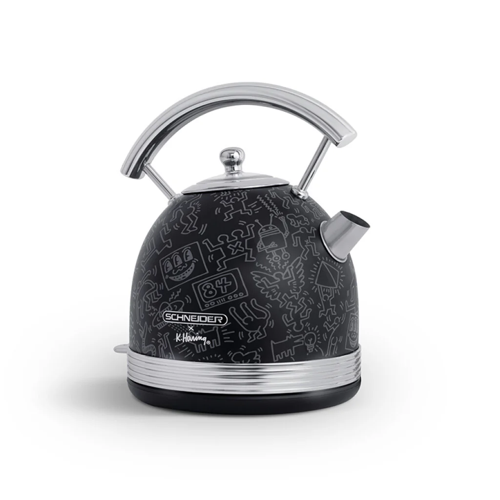 Schneider SCKE17KFAB vintage waterkoker, Keith Haring design - Image 5