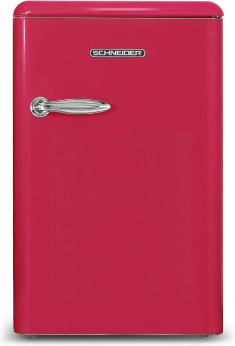 Schneider SCTT115VHAW koel-vriescombinatie met Vintage Look roze (donker)