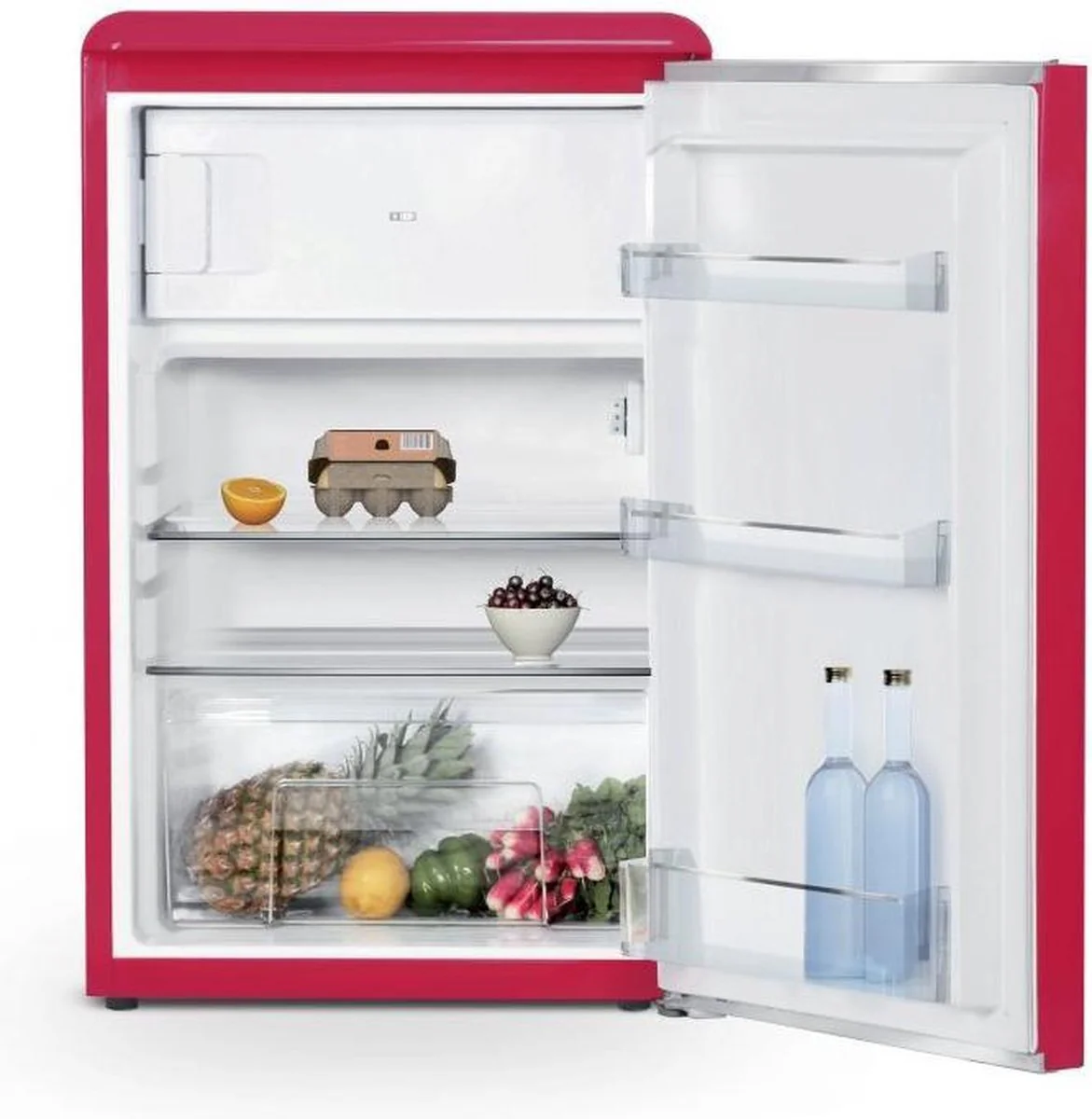 Schneider SCTT115VHAW koel-vriescombinatie met Vintage Look roze (donker) - Image 2