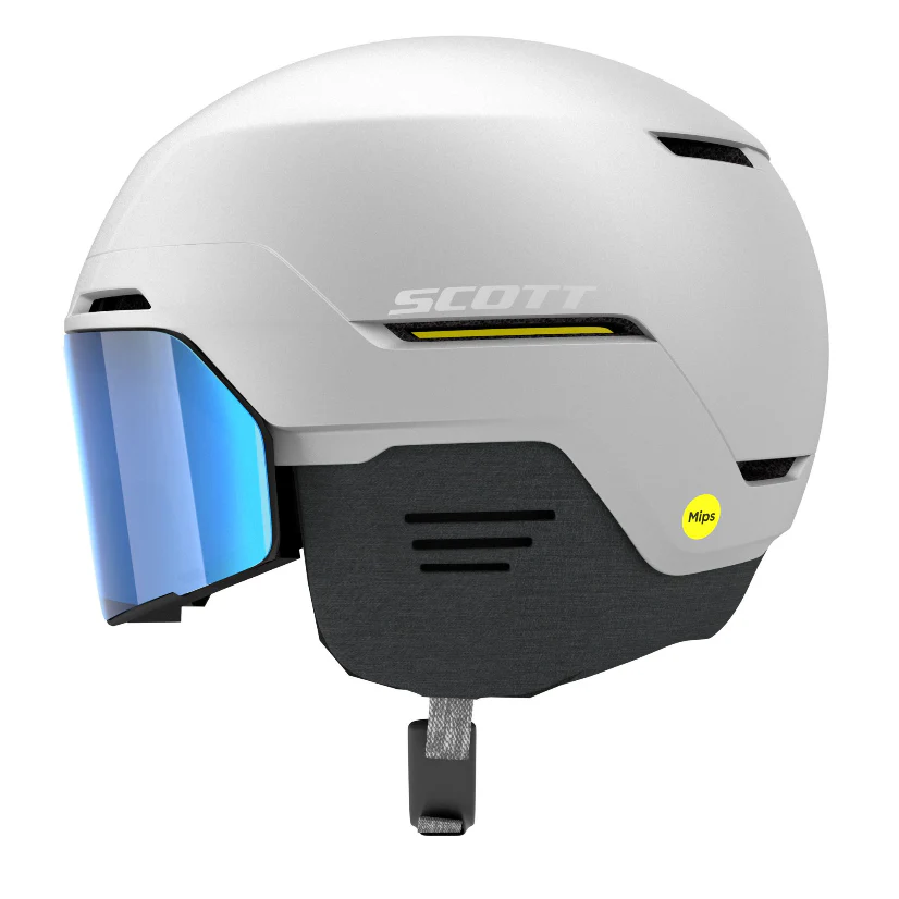 Scott Blend Plus LS Skihelm met Geïntegreerde Skibril - Wit - Image 2