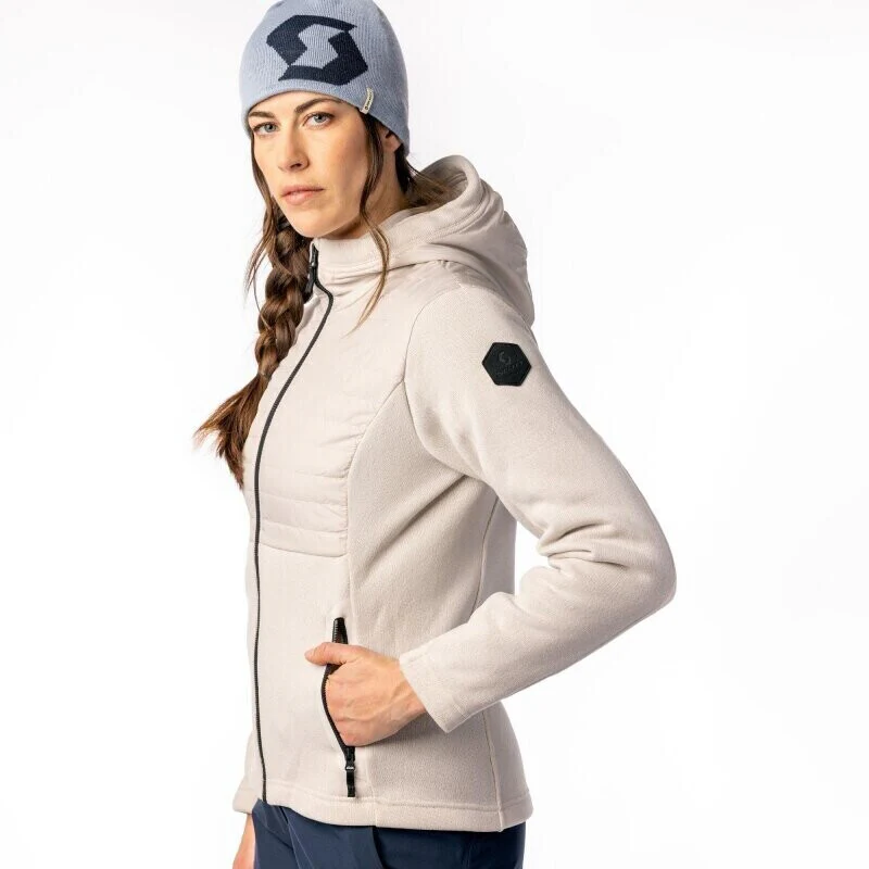 Scott Defined Optic Hoody fleece vest beige dames - Image 5