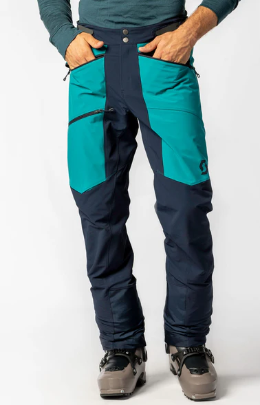 Scott Explorair Softshell Pro Skibroek Heren - Blauw/Groen - Image 3