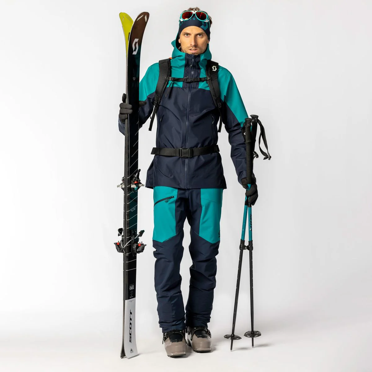 Scott Explorair Softshell Pro Skibroek Heren - Blauw/Groen - Image 6