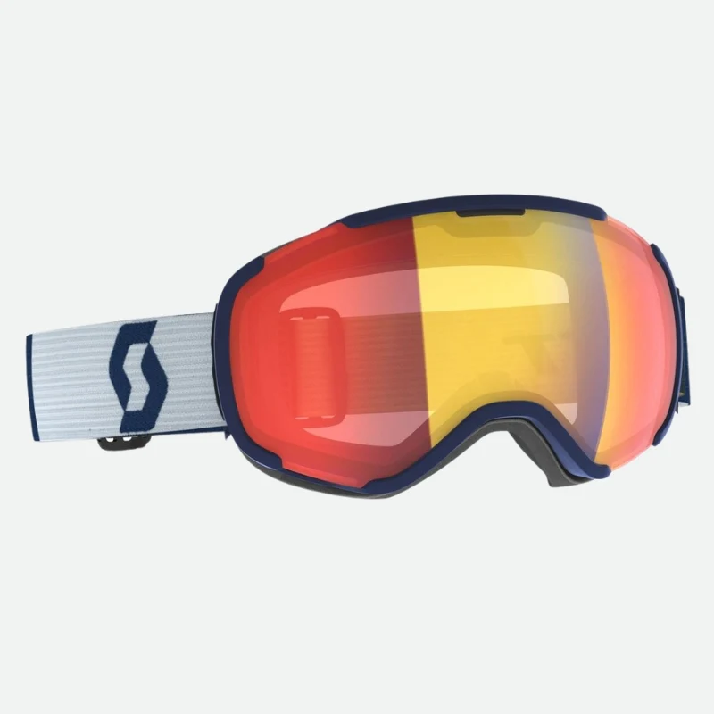 Scott Faze II LS Skibril - Blauw/Wit