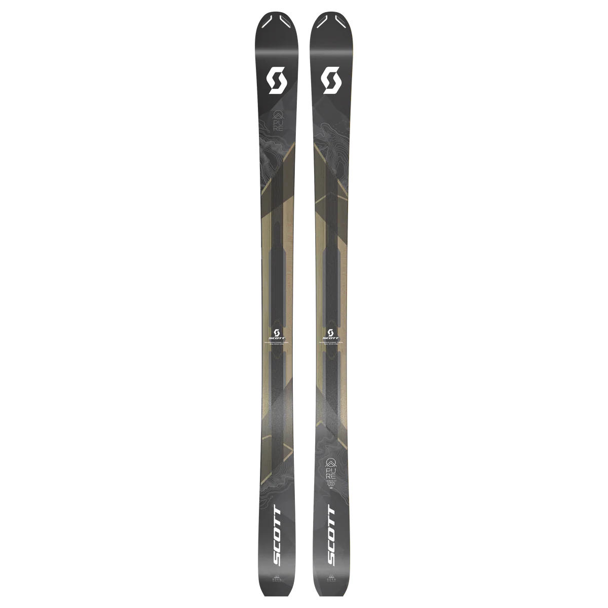 Scott Pure Pro 109Ti freeride ski's zwart/bruin