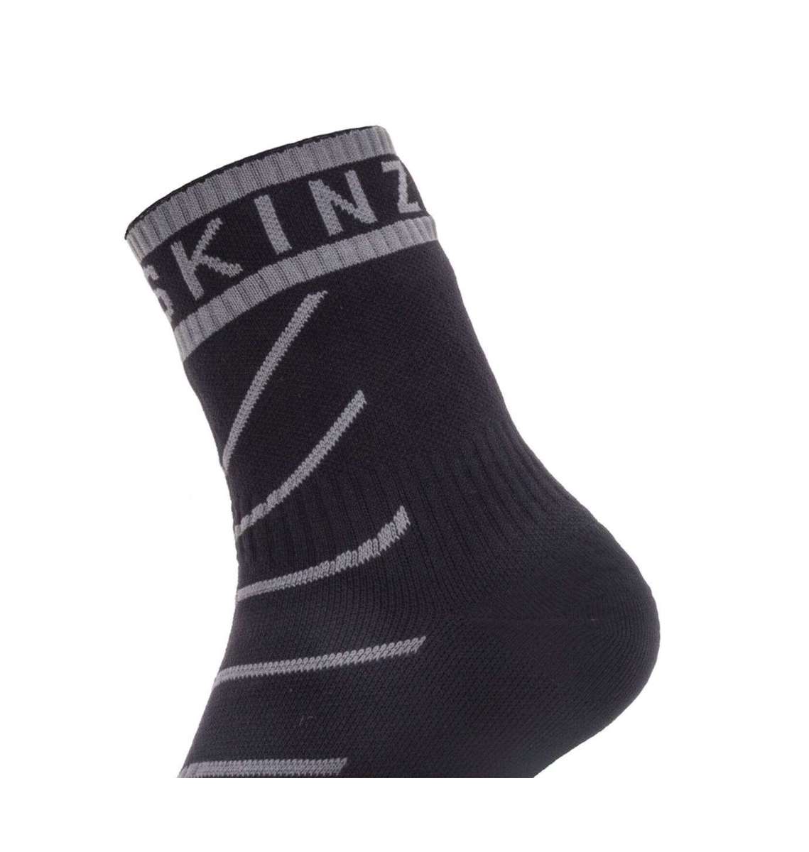 SealSkinz Waterproof Warm Weather Hydrostop Ankle waterdichte sokken zwart/grijs - Image 2