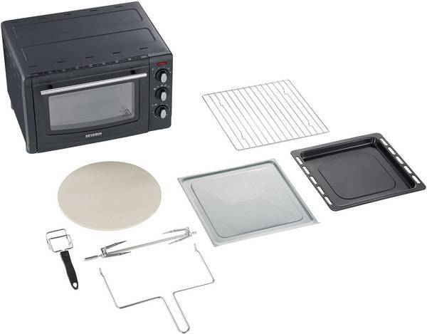 Severin TO2068 Oven met pizza-steen en draaispit - Image 2