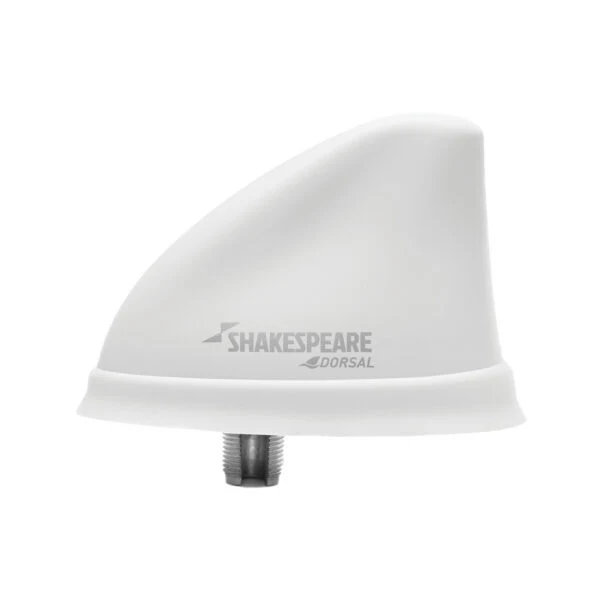 Shakespeare Dorsal VHF Antenne haaienvin wit