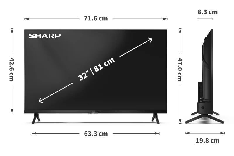 Sharp 32GF2465 Smart televisie met Google TV - Image 7