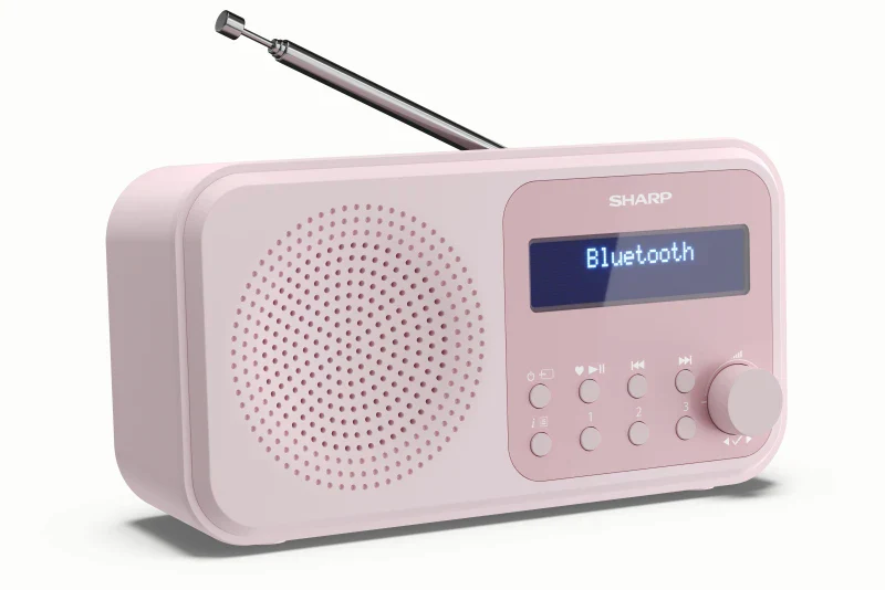 Sharp DR-P420 ROZE draagbare radio met klok - Image 3