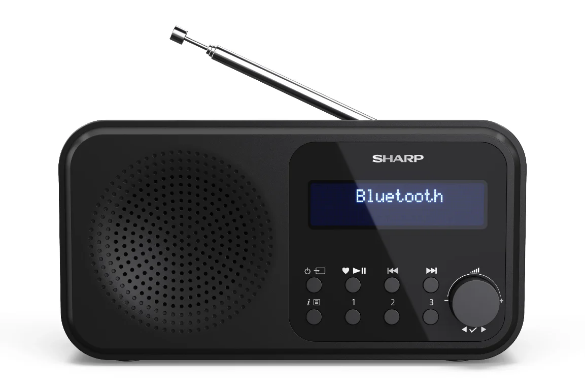 Sharp DR-P420BK ZWART draagbare radio met klok - Image 2