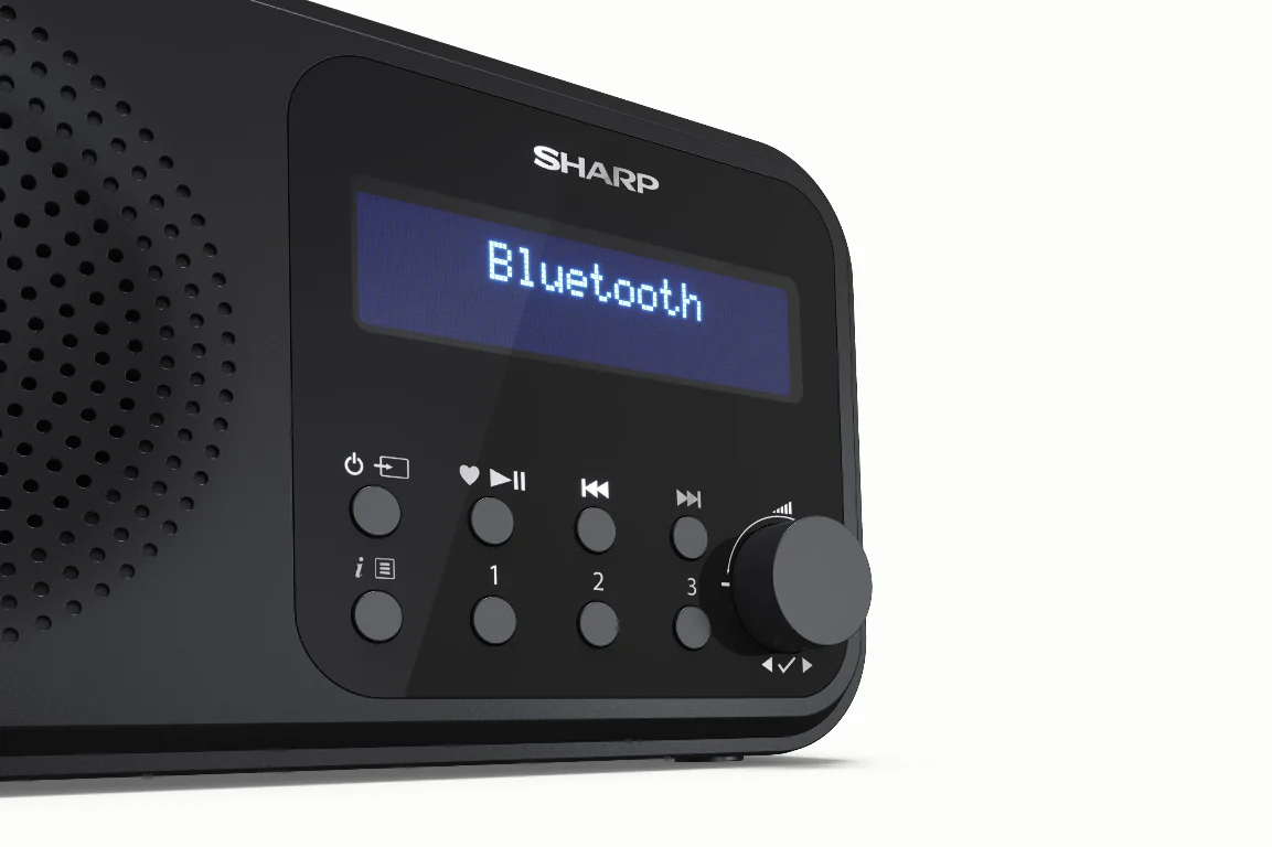 Sharp DR-P420BK ZWART draagbare radio met klok - Image 4