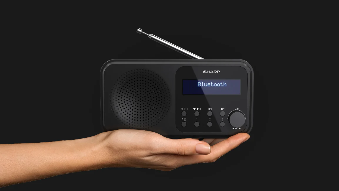 Sharp DR-P420BK ZWART draagbare radio met klok - Image 6