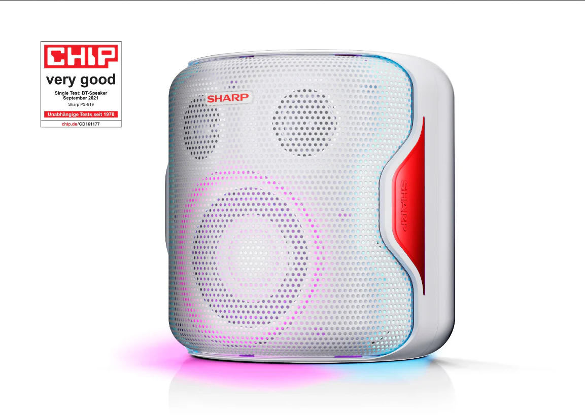 Sharp PS-919W Partyspeaker met Accu - Image 3
