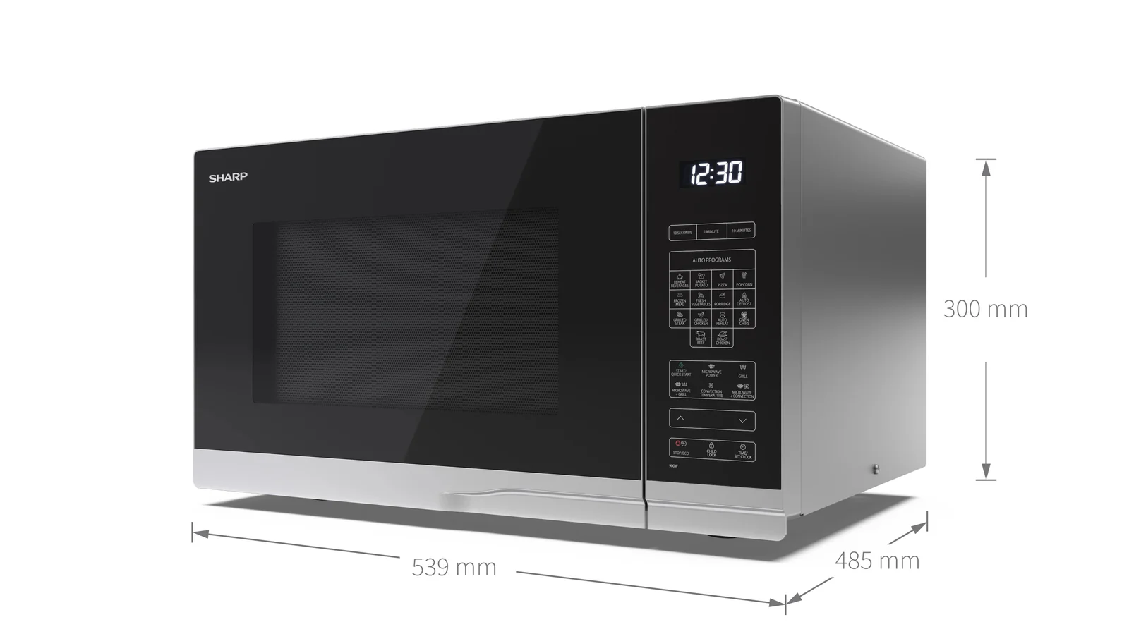 Sharp YC-PC322AE-S magnetron met grill en hetelucht functie - Image 5