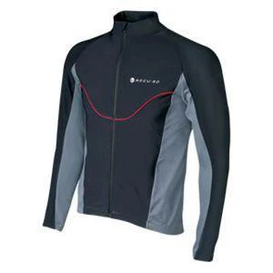 Shimano Accu 3D jersey winter fietsjack zwart met grijs heren