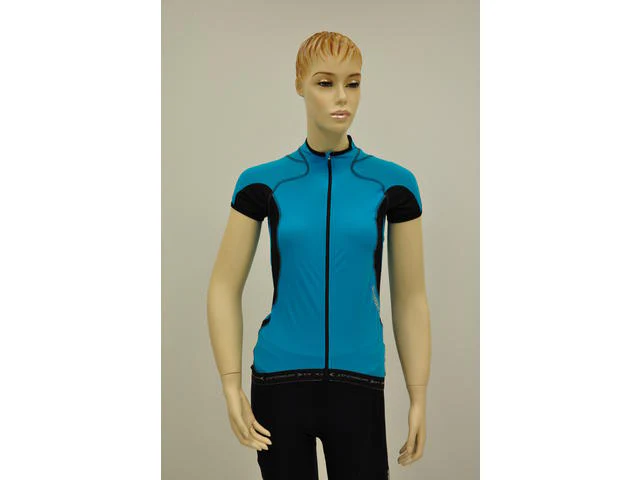 Shimano Premium fietsshirt korte mouwen blauw dames