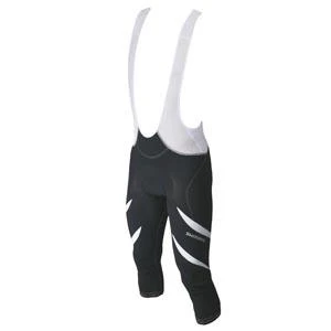 Shimano Premium fietsbroek 3/4 zwart met wit heren - Image 2