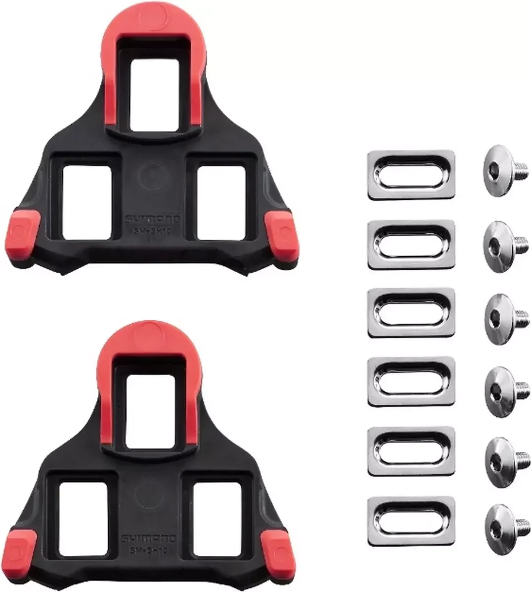 Shimano SM-SH10 SPD-SL schoeplaatjes rood (vast)