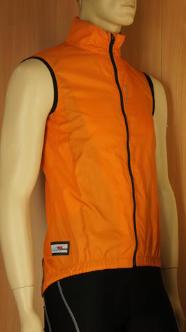 Shimano Windvest ACCU3D fiets windbody oranje heren