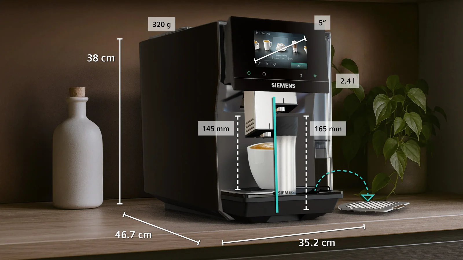 Siemens TP727EF6 Espresso Volautomaat EQ-700 iAroma classic serie - Image 2