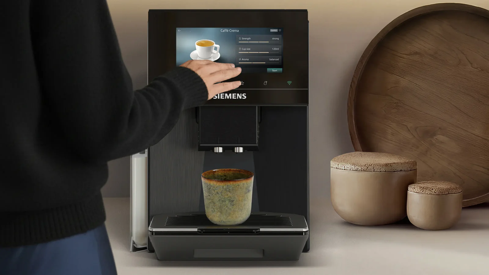Siemens TQ927EF5 Espresso Volautomaat EQ-900 iAroma classic serie - Image 3