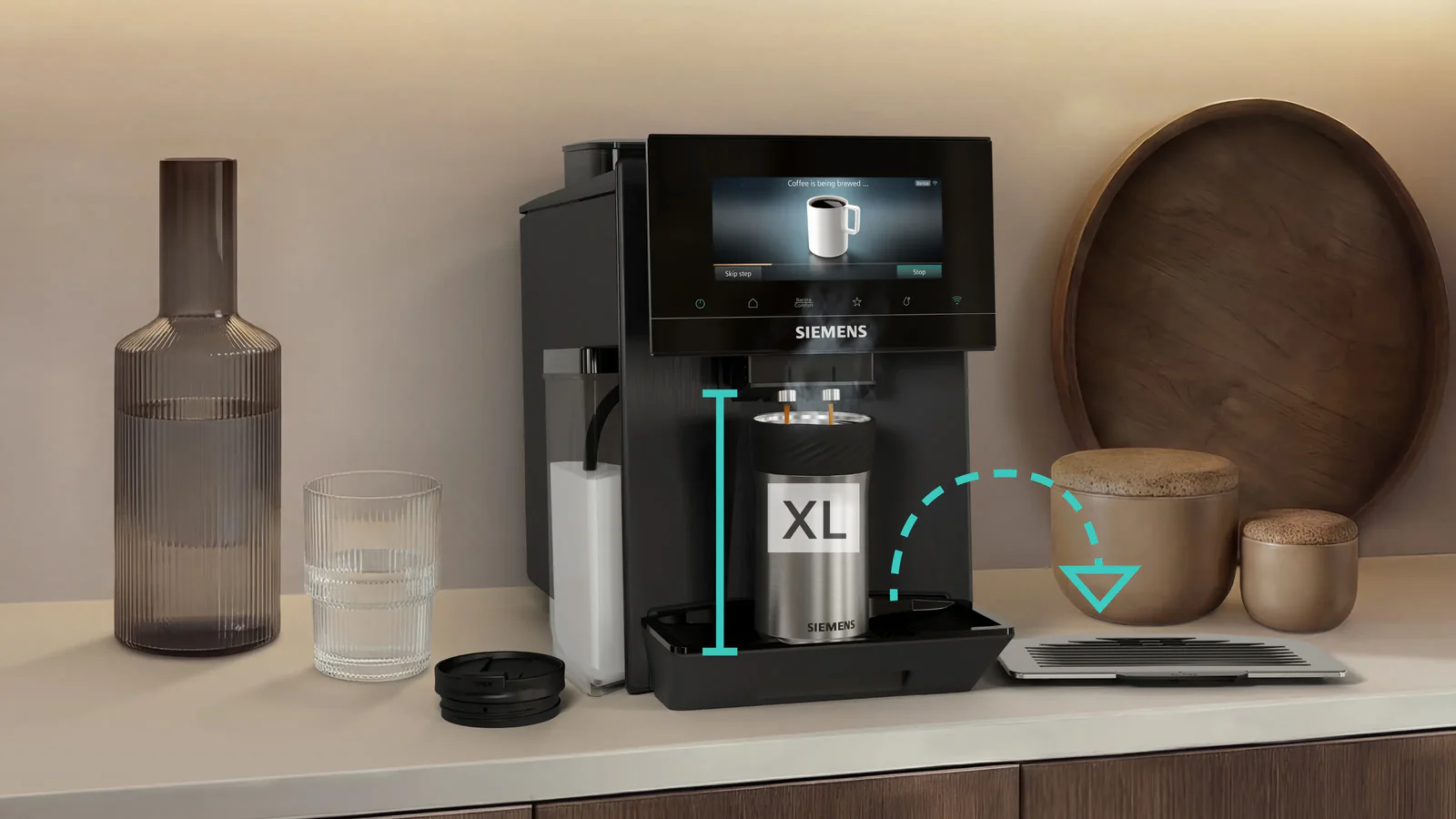 Siemens TQ927EF5 Espresso Volautomaat EQ-900 iAroma classic serie - Image 9