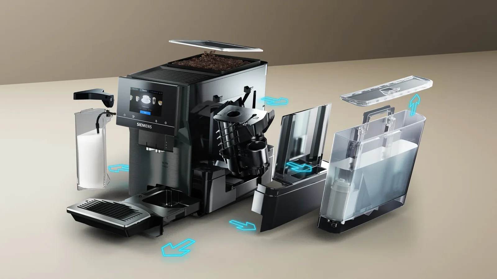 Siemens TQ717DF5 koffiemachine met touchscreen - Image 9