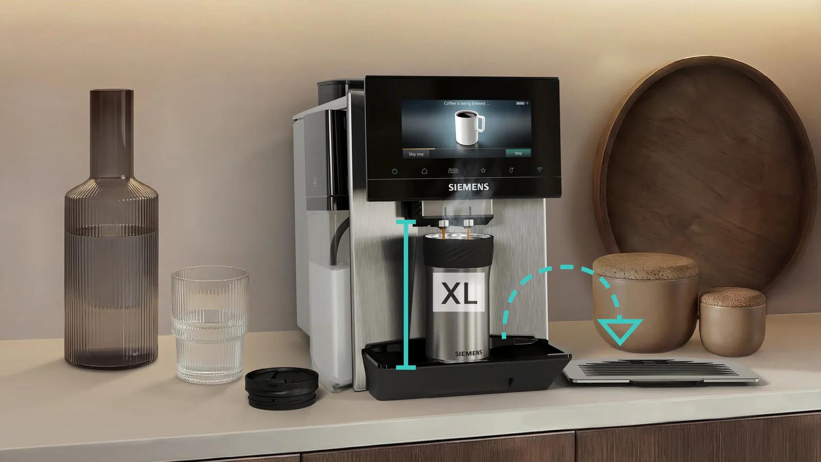 Siemens TQ927FZ3 Espresso Volautomaat EQ-900plus iAroma classic serie - Image 9