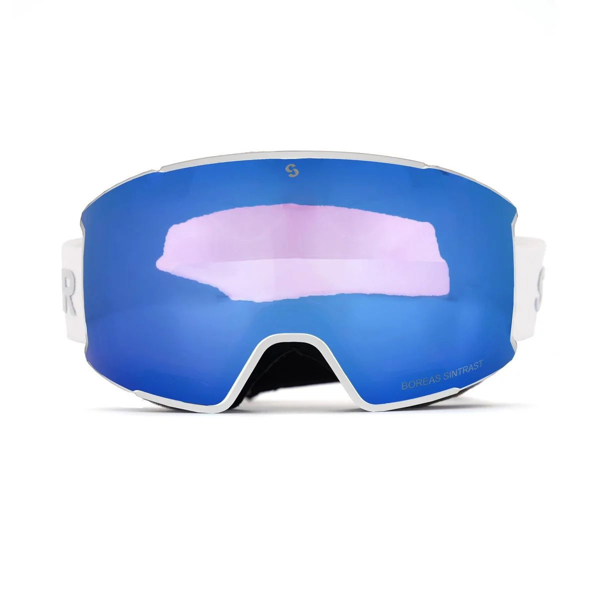 Sinner BOREAS Skibril + Extra Oranje S1 Lens - Mat Wit/Blauw - Image 2