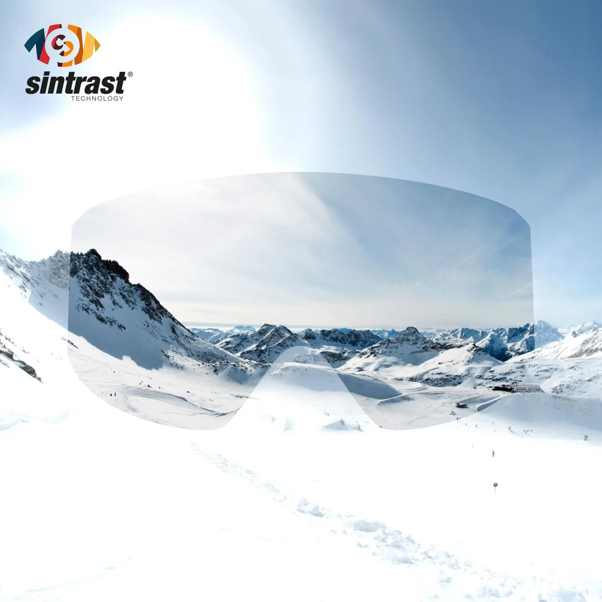 Sinner BOREAS Skibril + Extra Oranje S1 Lens - Mat Wit/Blauw - Image 4