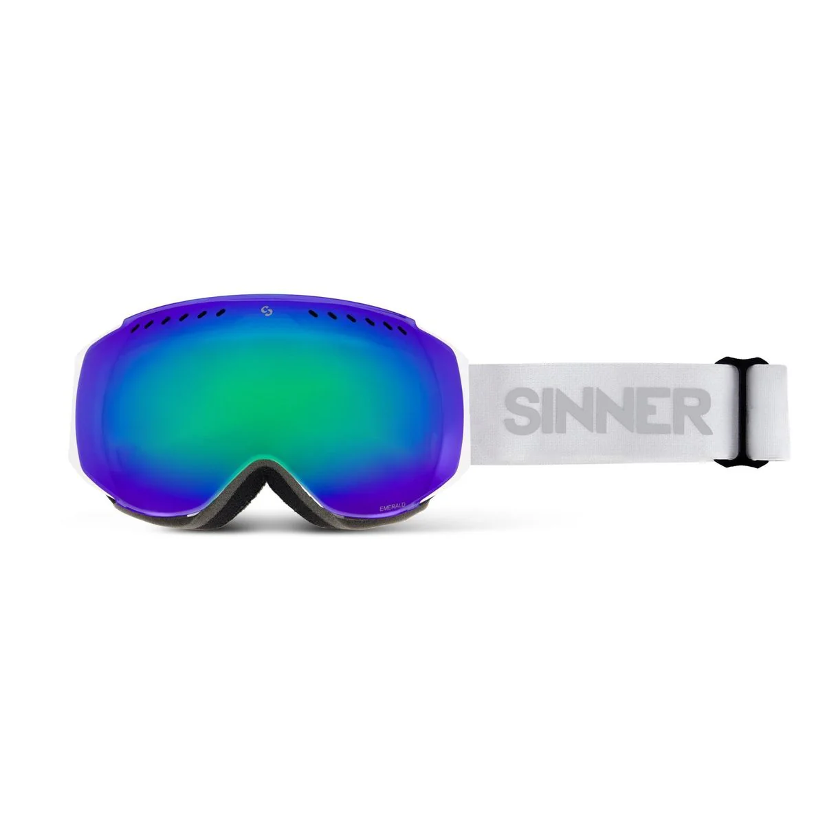 Sinner EMERALD Skibril - Mat Wit/Groen - Image 2