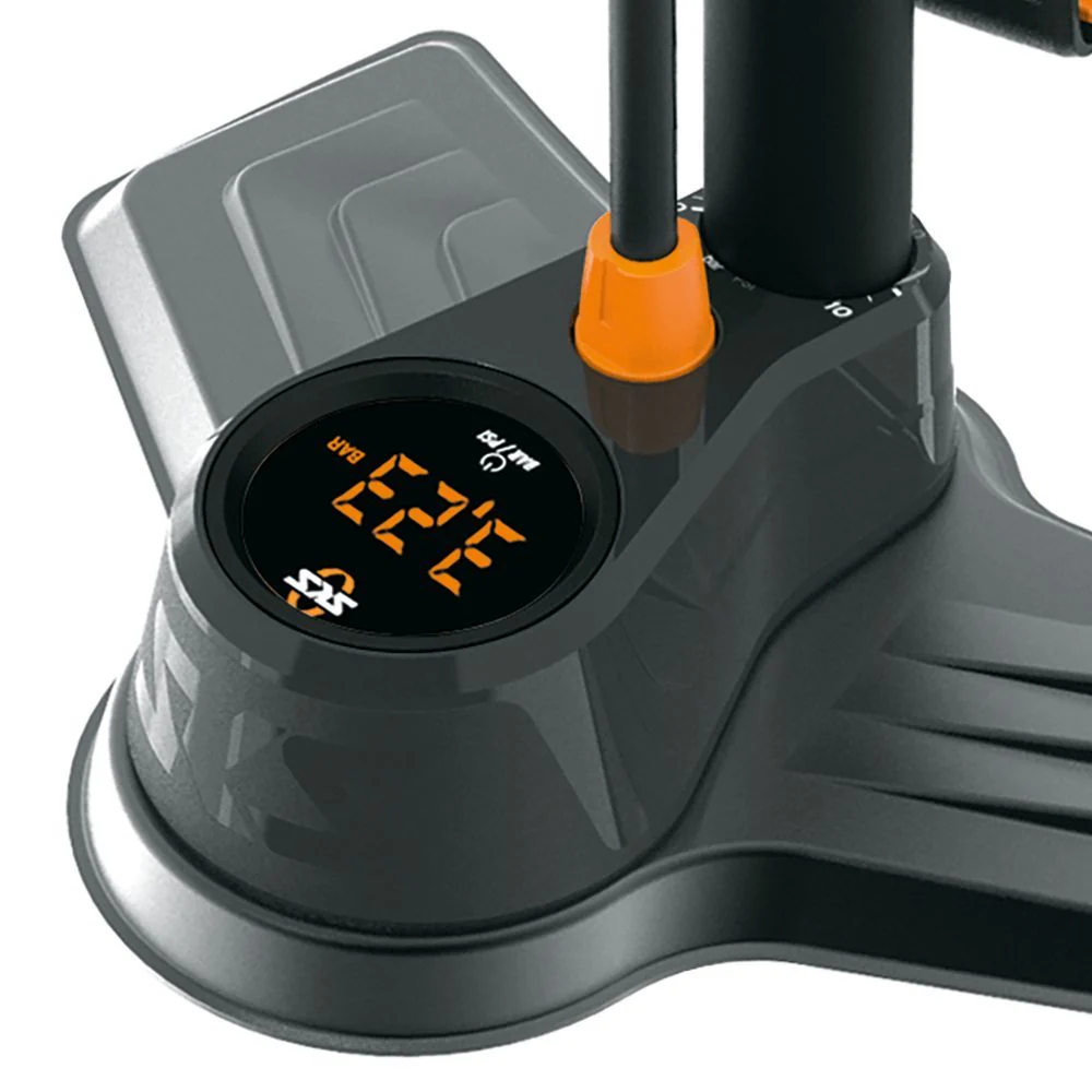SKS Air-X-Plorer Digi Fietspomp - Zwart/Oranje - Image 2