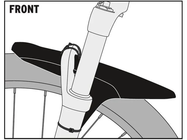 SKS Flap Guard voor- of achterspatbord, beschermd uw gezicht en uw voorvork - Image 2