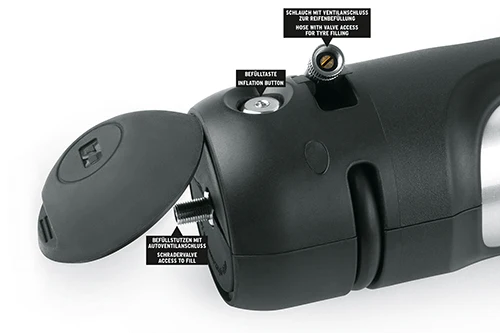 SKS Rideair Lock hogedruk lucht reservoir geschikt voor 4 banden met kabelslot - Image 2