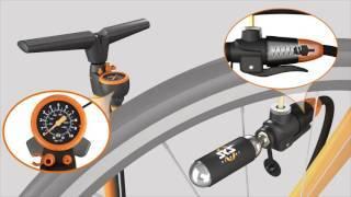 SKS Tl-Head-Set multivalve kop met 16 gram Co2 patronen & 2 bandenlichters - Image 2