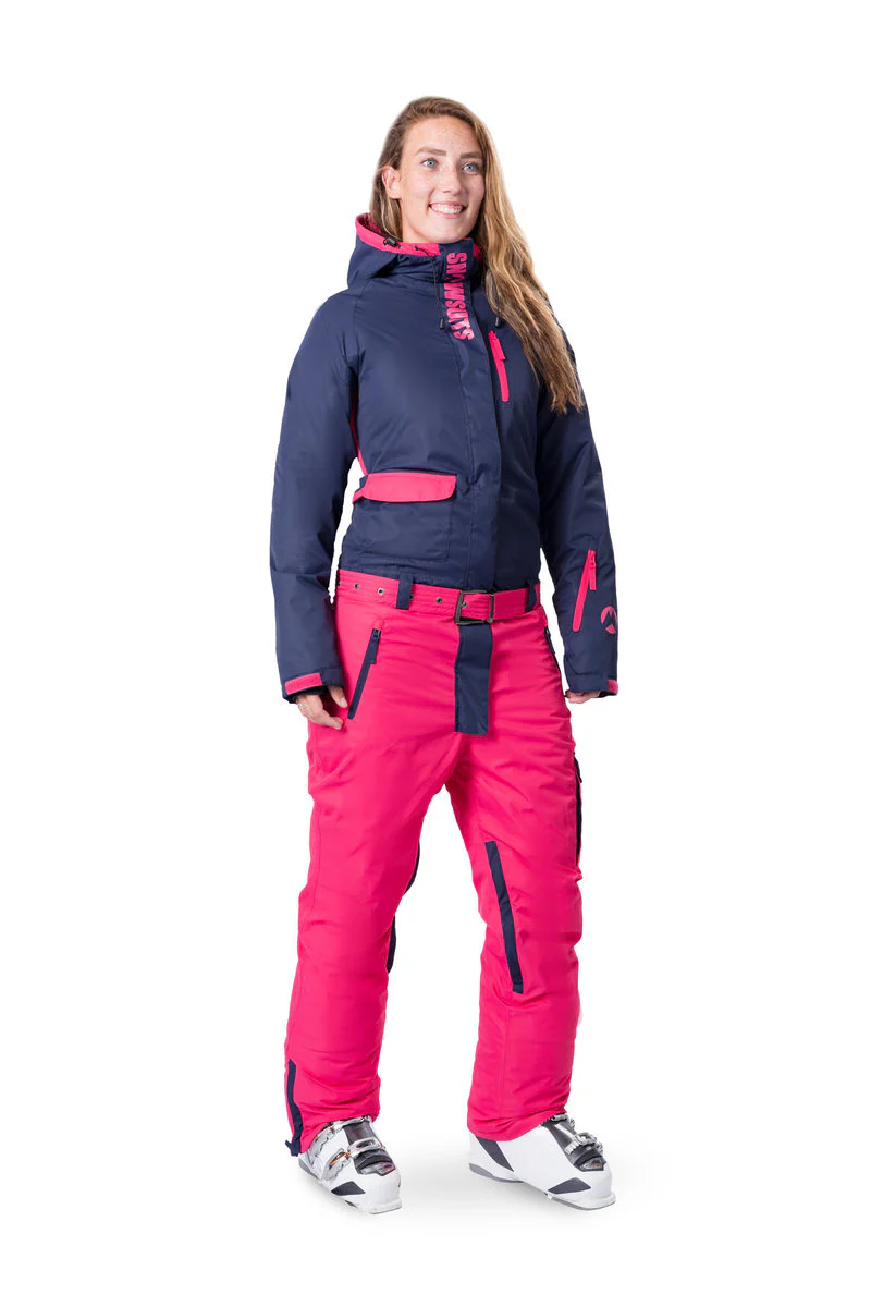 Snowsuits Snow Angel Onesie Skipak Dames - Navy/Roze