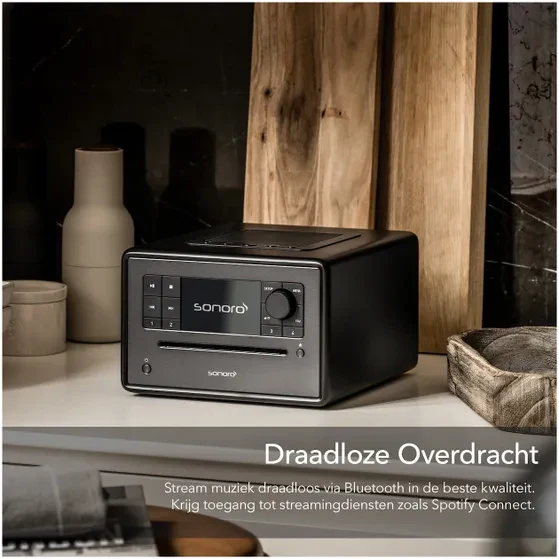 Sonoro Elite zwart wekkerradio met CD-speler en een Smart allrounder - Image 6
