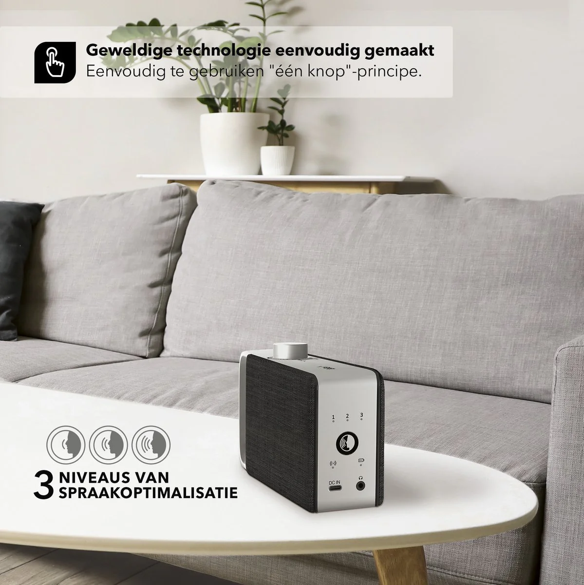 Sonoro Oskar TV speaker maakt het geluid goed verstaanbaar van de Televisie - Image 2